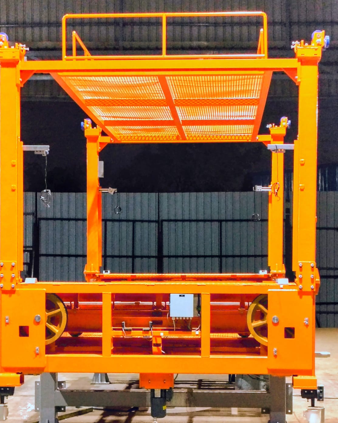 Automated parking platform front view